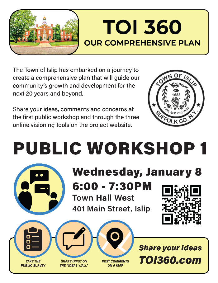 first meeting flyer with qr code