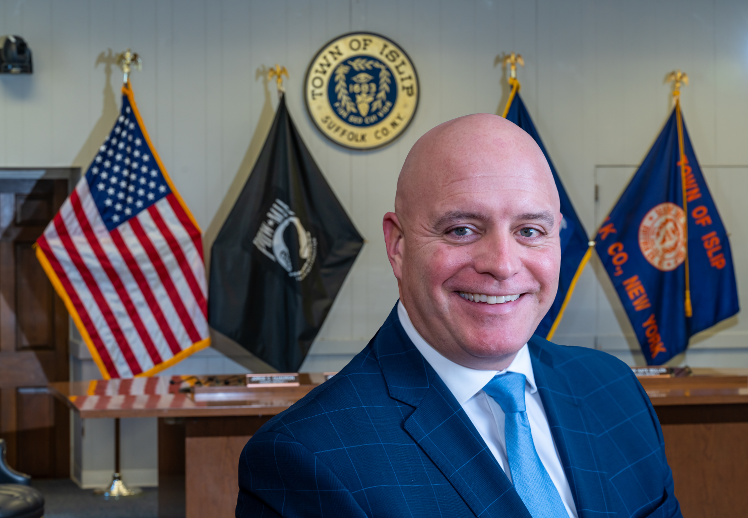 Councilman Lorenzo in Town Board Room