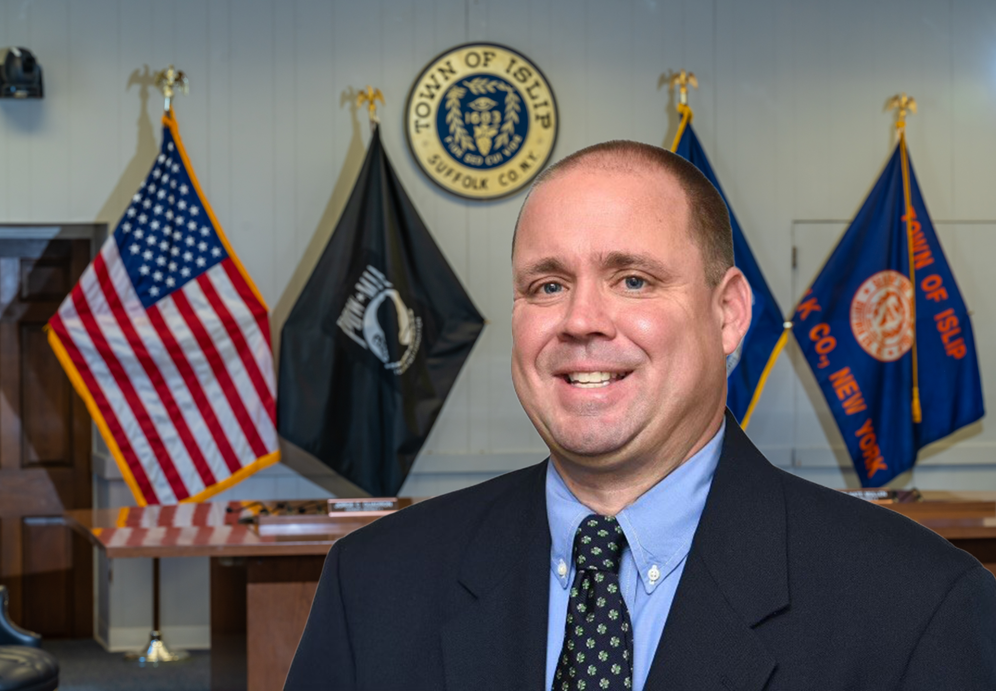 Councilman McElwee in Town Board Room