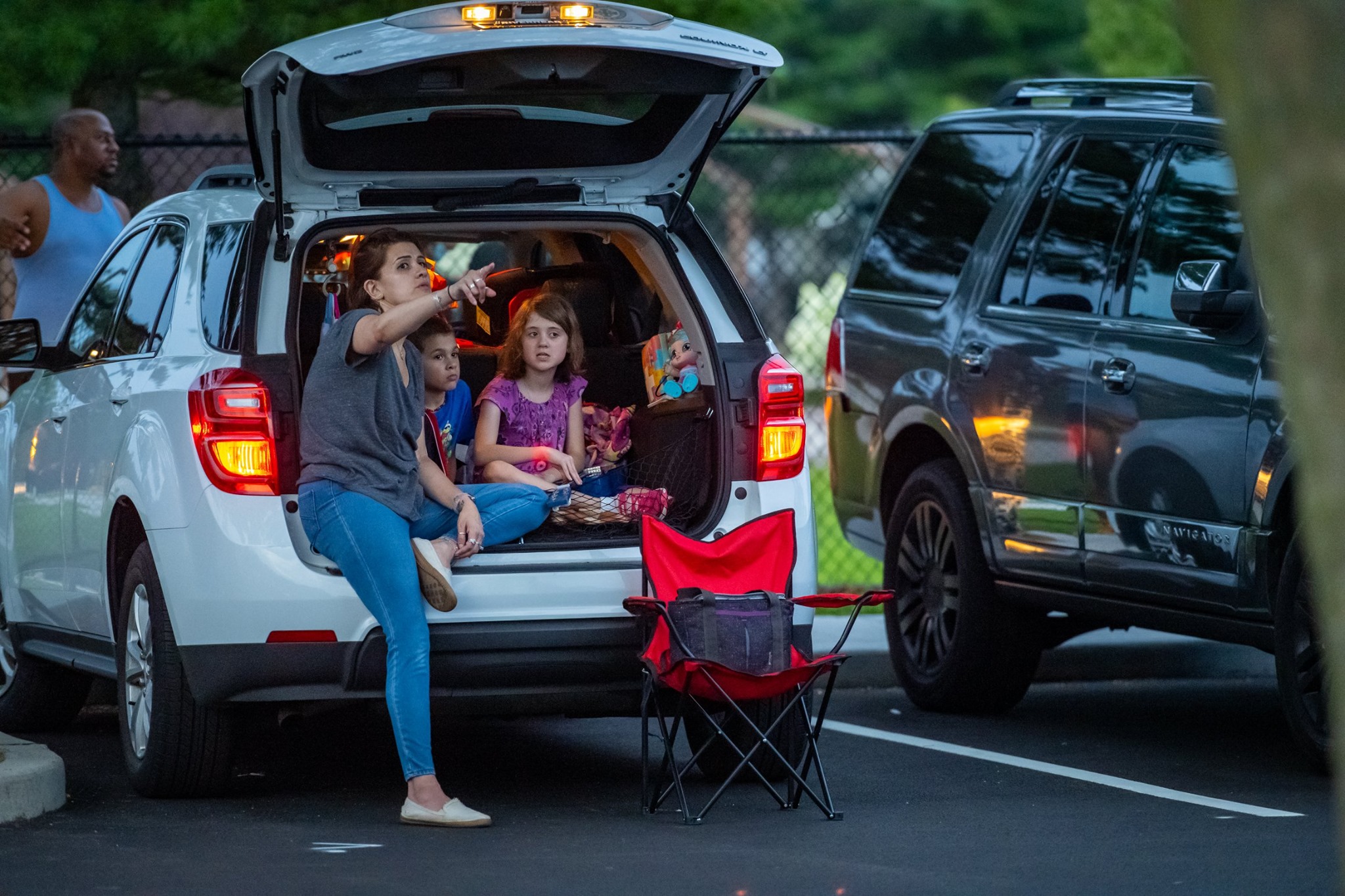 residents enjoy festivities at August 5th Monday Drive-in movie   night
