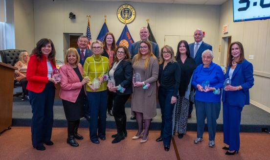 Group Photo of Town Board with All Women Honorees