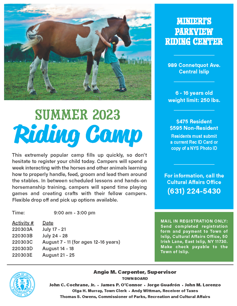 summer camp program flyer