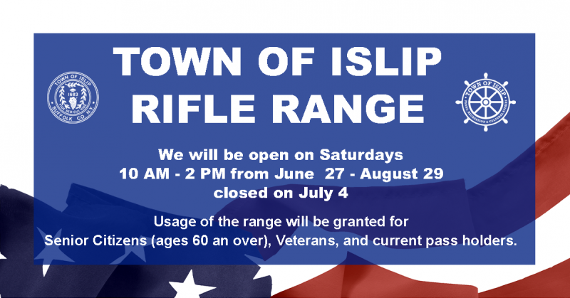 Rifle Range to be open Saturdays, 10am to 2pm from June 27th, to August 29th, closed on July 4th