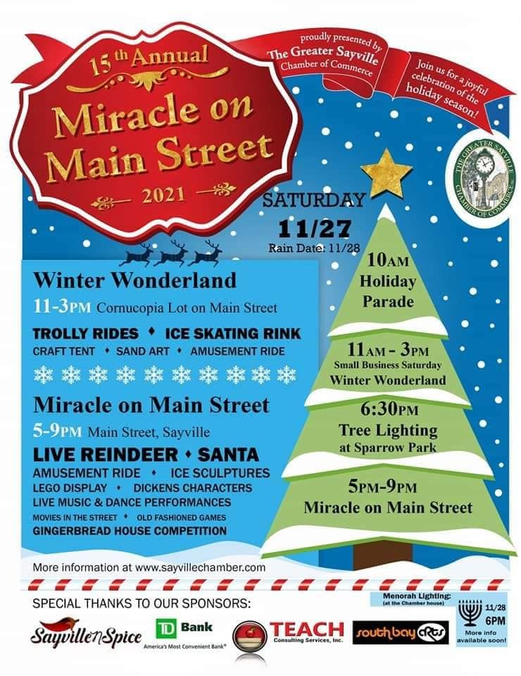 Miracle on Main starts 10AM on Saturday 11/27