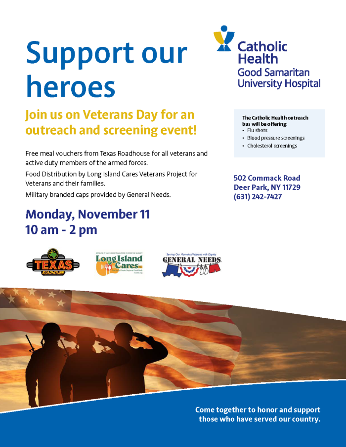 Veterans Day Outreach & Screening Event Flyer GSUH 2024 V4 DGTL