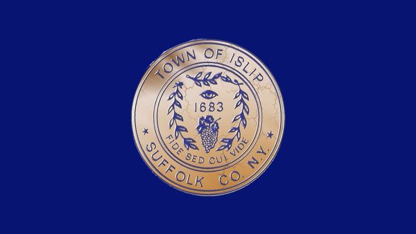 Gold Town Seal in dark blue background