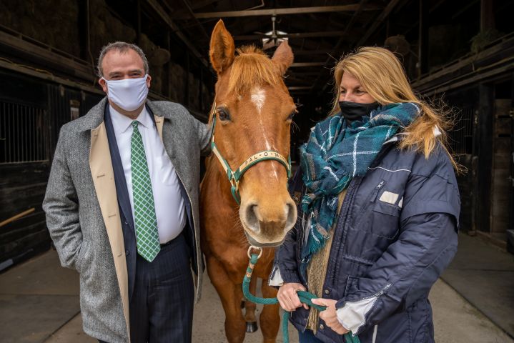 Islip Town Councilman James P. O’Connor Visits Pal-O-Mine Equestrian